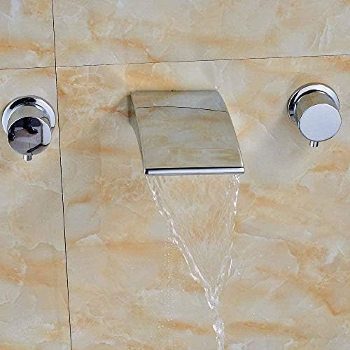 Kitchen Taps Faucet Widespread Dual Handles Three Holes Chrome Polish Sink Faucet Mixer Tap Faucet