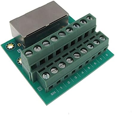 Miniatura 2 de Terminales de ángulo recto del tornillo del módulo 90D del tablero del desglose de Ethernet dual RJ45