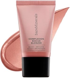 bareMinerals Complexion Rescue Liquid Blonzer, Blush & Bronzer Hybrid, Bronzer Blush for a Sun-Kissed Glow, Buildable Color, Gel-Cream, Dermatologist-Tested, Multi-tasking Skincare Infused Makeup