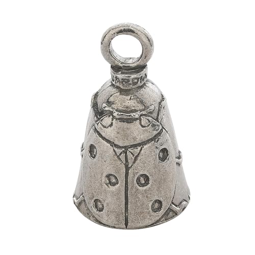Image of Guardian Bell Animals Good Luck Bell w /Keyring & Black Velvet Gift Bag | Motorcycle Bell | Lead-Free Pewter | Made in USA