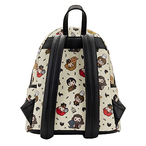 Loungefly Harry Potter Chibi Art All Over Print Womens Double Strap Shoulder Bag Purse3