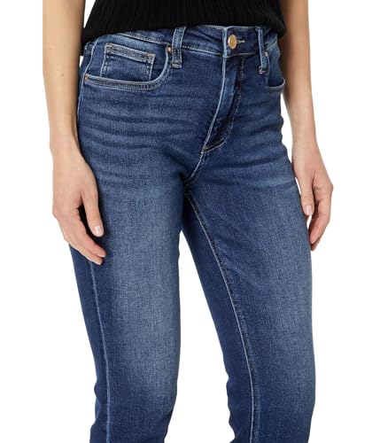 KUT from the Kloth Women's Rachael Petite High-Rise Fab Ab Mom Raw Hem in Explore3