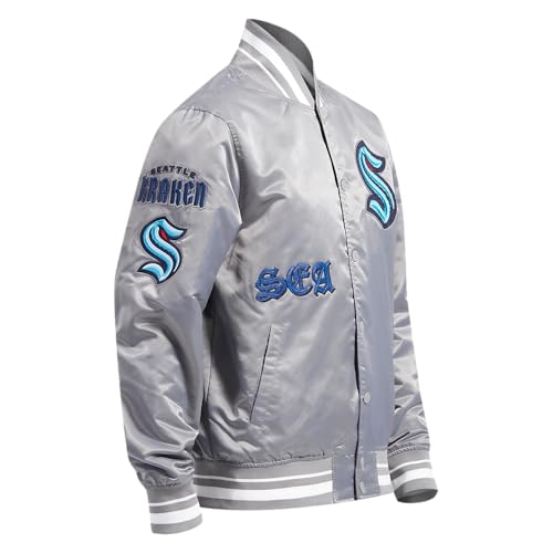 Image of Pro Standard Mens NHL Old English Satin Jacket