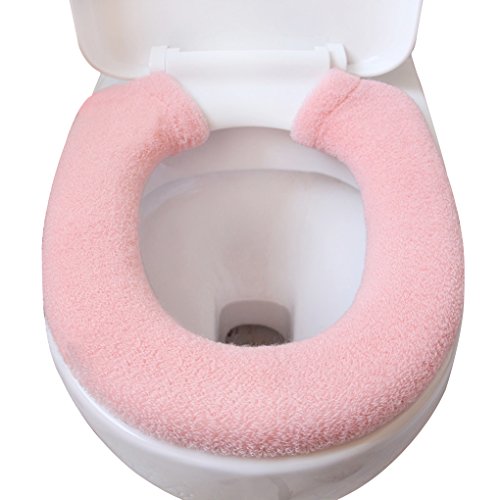 IPENNY Universal Geknöpftes Toilettensitzkissen WC Sitzkissen Elastische Verdickung Verbreiterung Badezimmer Weich Warm Abwaschbare WC-Sitzbezüge Toilettensitzkissen