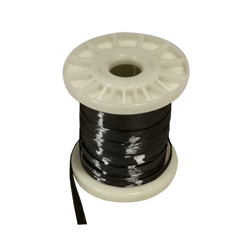 Fil en fibre de carbone résistant aux hautes températures, conducteur et résistance à la traction 3K 6K 12K 24K Fil chauffant en fibre de carbone (12K : 8 mm x 60 m)
