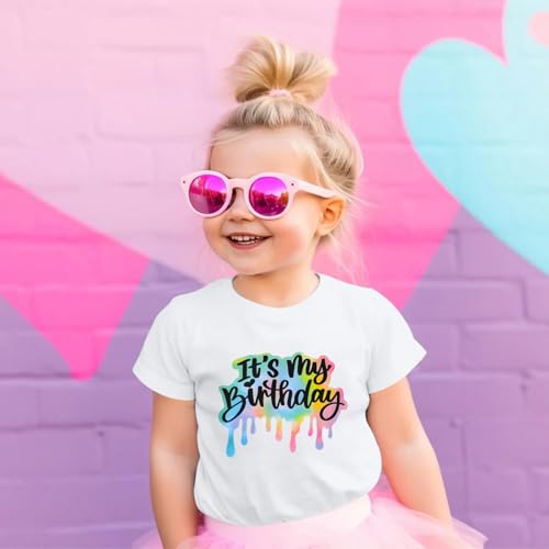 It's My Birthday Girl Shirt 4th 5th 6th 7th 8th 9th 10th 11th 12th Graphic Tee for Kids Party Cute Girls Tshirts Tees3