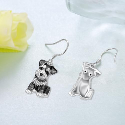 Dachshund/Schnauzer/Corgi/Basset Hound Earrings 925 Sterling Silver Dog Earrings Cute Animal Puppy Dog Jewelry Gifts for Women3
