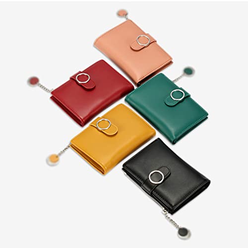 Fashion Women Wallets PU Leather Zipper Coin Purse Mini Small Bag Card Holder (Pink)2