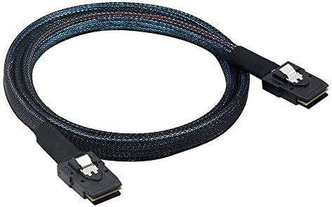 OIKWAN Internal Mini SAS to Mini SAS Cable, SFF8087 36 Pin to SFF8087 36Pin Data Cable Male Cord for Server, Raid Controller, SAS/SATA HBA, Data Storage System-2.6FT…