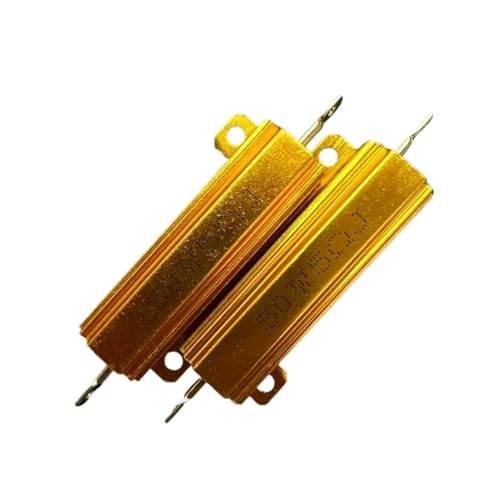 Résistance métallique aluminium or 50W 5R pour isolation de puissance
