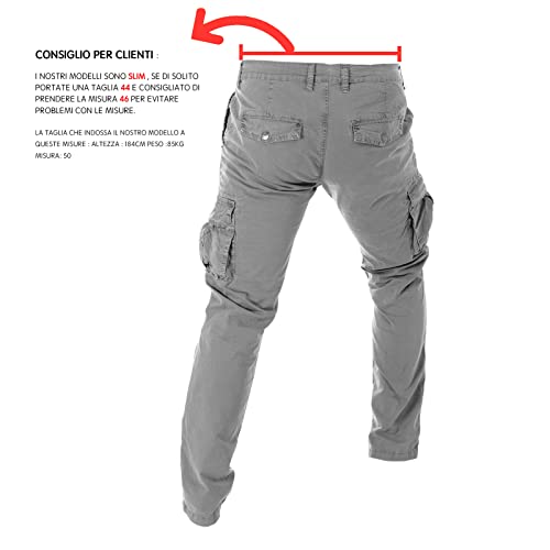 TONY BACKER Pantaloni Uomo Leggero in Cotone