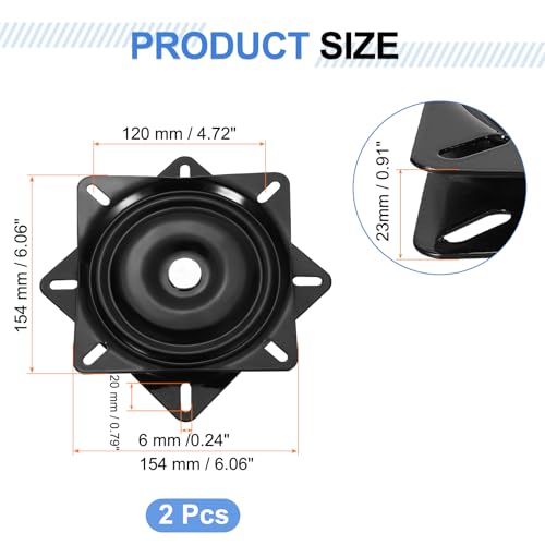 Roulement semi-billes pivot Lazy Susan pour table et chaise 152mm - 3