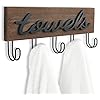 Mkono Wall Mounted Towel Holder Bathroom Decor to Hang Bathrobe Robe Coat Clothing, 12.6" x 5.2" Hanger Storage Home Organizer Mkono Wall Mounted Towel Holder Bathroom Decor to Hang Bathrobe Robe Coat Clothing, 12.6" x 5.2" Hanger Storage Home Organizer