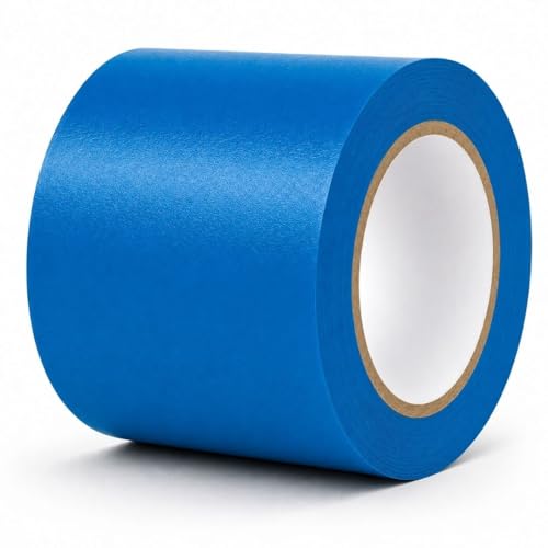 Image of GTSE - Blue Vinyl PVC Floor Tape 4 inch x 108ft Safety Marking Tape