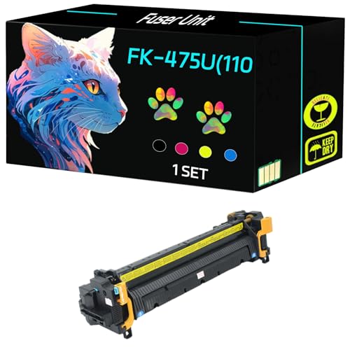 High Yield FK-475U(110V) Fuser Unit Compatible for Copystar CS255 CS305 Printers, Print Clearly (1 Set)