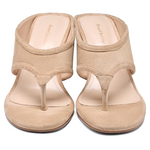 Image of Women's Wedges Heeled Slippers Fabric Heels Slip on Comfy Evening Dress Woven Sandals Square Toe Shoes for Women 3.3 inch Heels