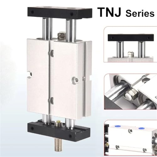 Vérin pneumatique double tige TNJ course réglable 20-30mm alésage 10mm