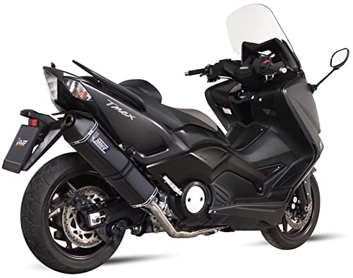 Made in Italy MIVV scarico completo speed edge inox nero compatibile con yamaha t-max tmax 530 2012 2013 2014 2015 2016