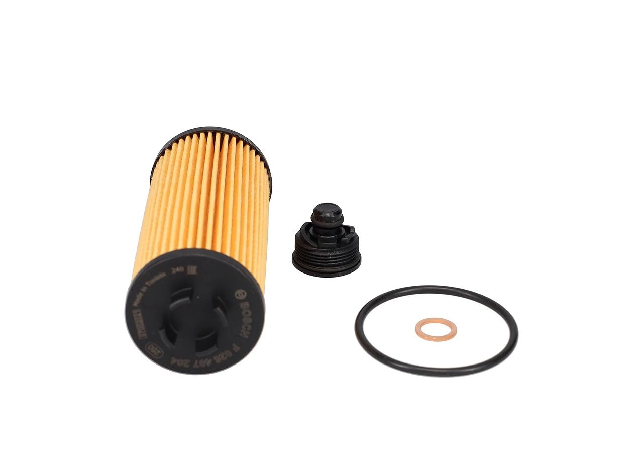 Bosch P7204 Car Oil Filter - Separates Soot and Metal Particles from Engine Oil - Provides Reliable Engine Lubrication