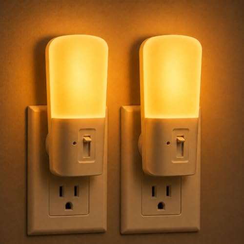 L LOHAS LED Amber Night Light, Dimmable Plug in...
