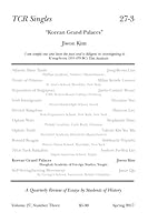 TCR Singles 27-3 Korean Grand Palaces 1544190786 Book Cover