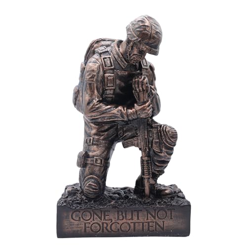 Estatua Memorial Soldado Arrodillado Héroes Militares miniatura 1