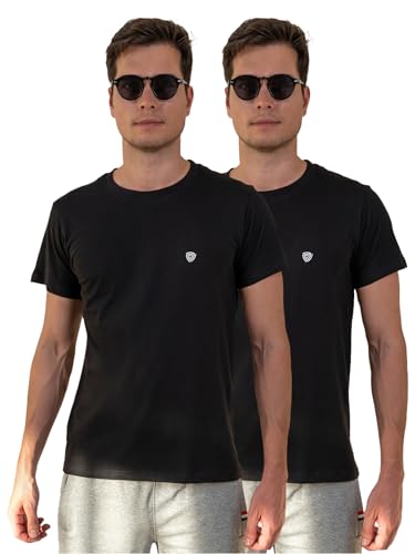 Image of Lux Cozi Men's Cotton Solid Regular Fit T-Shirt