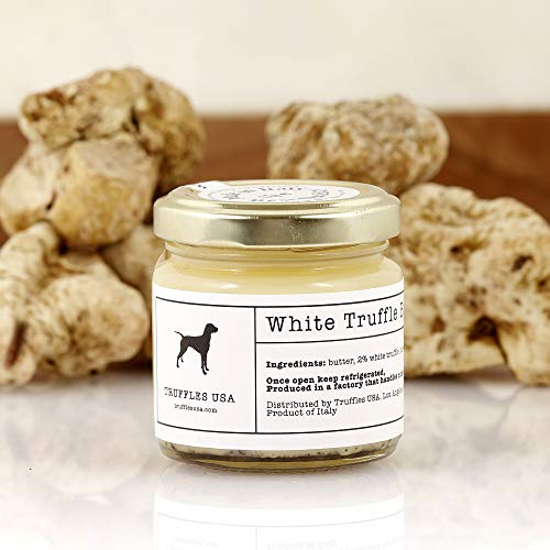 TRUFFLES USA White Truffle Butter 2.82 oz - Italian Truffle Butter from Fresh Italian Truffles, Imported from Italy from Authentic Family Owned Truffle Farms
