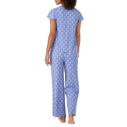 Image of Tommy Bahama Matching 2 Piece Short Sleeve Jersey Pajamas for Women Set