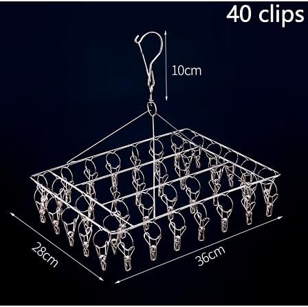Varal De 40 Clips Inox Prendedores Pratico E Retrátil Cabide Para Roupas Intimas Para Pequenas Varal De 40 Clips Inox Prendedores Pratico E Retrátil Cabide Para Roupas Intimas Para Pequenas