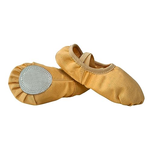 Toddler Ballet Shoes for Girls Satin Girls Soft Leather Ballet Slippers Solid Lightweight Indoor Dance Shoes