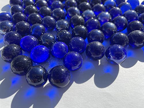 FAIRY TAIL & GLITZER FEE Glaskugeln Durchsichtig Blau 16mm 500g Murmeln Murmel Dekokugeln Glas Kugel