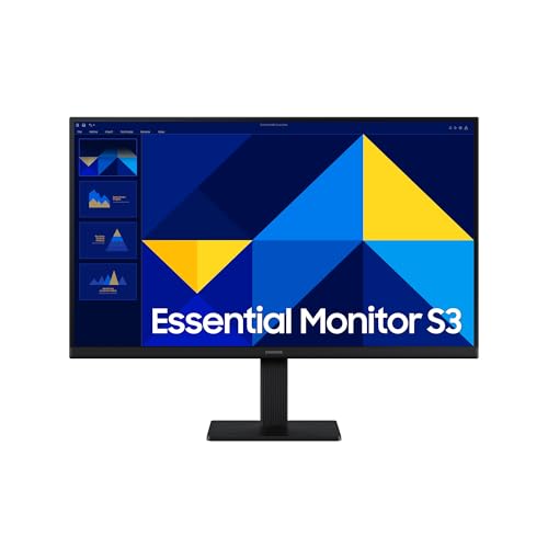 SAMSUNG LS24D304GAUXEN - Essential Monitor S3 S3-24' Panel IPS, Tasa Refresco 100Hz, Diseño Super Slim
