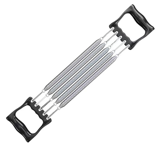 5-Level Adjustable Chest Expander up to 66 lbs | Fitness Equipment for Home Gym Steel Buckle & Electroplated Springs | Workout Equipment for Grip, Arm, Chest, Back Training