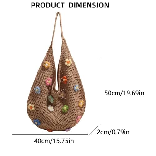 Women's Boho Embroidery Crossbody Bag Hollow Out Crochet Knit Shoulder Bag Tote Handbag3