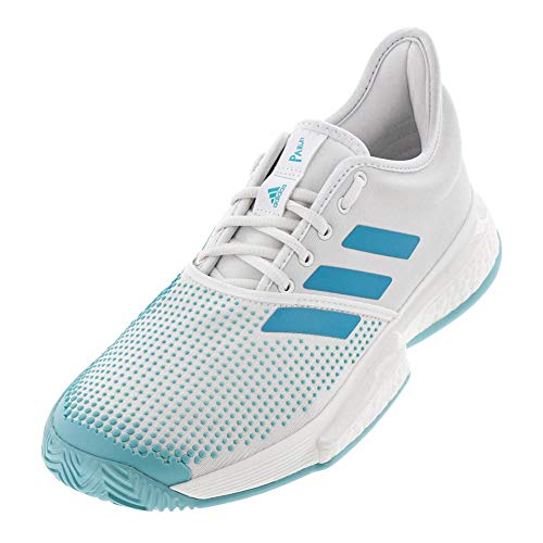 adidas SoleCourt Boost X Parley Footwear White/Vapour Blue/Blue Spirit 7.5 D (M)