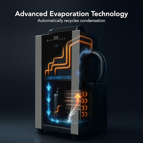 Whynter Portable Air Conditioner 14,000 BTU with Dual Hose Dehumidifier & Cooling Fan for 500 Sq Ft Rooms, Includes AC Unit Window Kit, ARC-14S (9,500 SACC)