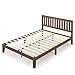 Zinus Vivek 12 Inch Wood Platform Bed with Headboard / No Box Spring Needed / Wood Slat Support / Antique Espresso Finish, Twin