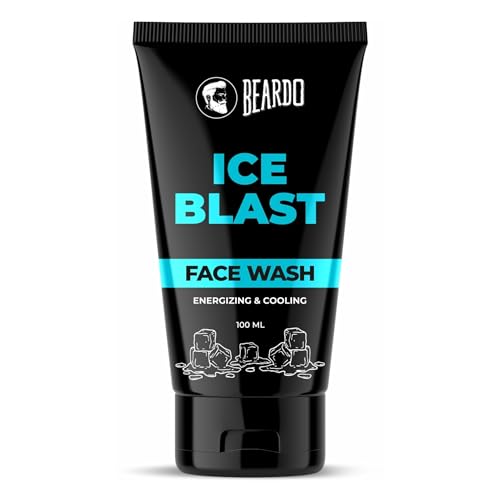BEARDO Ice Blast Cooling Facewash for Men, 100 ml | INSTANT Icy f...