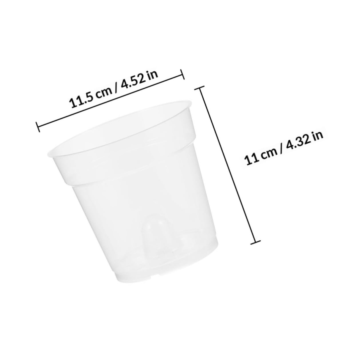 20 Piezas Maceta para Orquídeas Transparente de PP