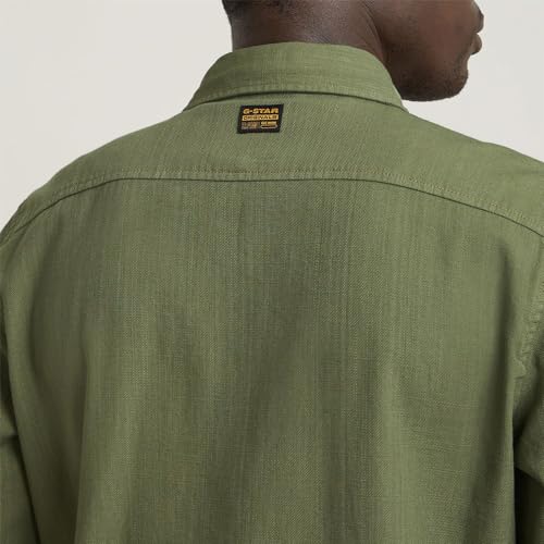 G-STAR RAW Herren Marine Slim Hemd, Grün (sage gd D24963-D454-B811), S – Ansicht 6