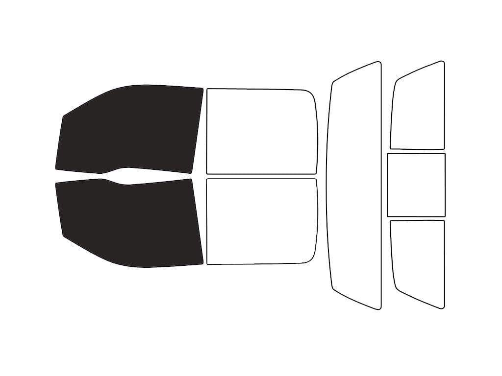 Rvinyl Window Tint Kit Compatible with Ford F-150 2009-2014 4 Door - Black 20% - Single Ply No Bubble Film - Do it Yourself Vehicle Front Precut Kit