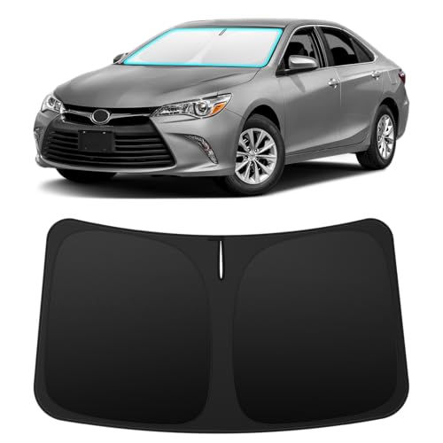Image of INSAUTO Custom Fit Windshield Sun Shade for Toyota Camry 2012-2017 | Foldable Front Window Sunshade Car Accessories, UV & Heat Reflector, Keeps Interior Cool, Includes Storage Bag