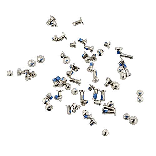 MMOBIEL Complete Screw Set Replacement Compatible with iPhone 6 (White/Black/Gold) incl. 3 x Screwdrivers