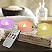 Rechargeable Flameless Tea Lights Candles with Timer & Remote, 12pcs RGB Color Changing Electric Fake Candle with 2 USB Charging Cables, Realistic Flickering LED Christmas Decoration Candles for Home