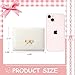 Sunwel Fashion Wallets Girls Cute Coquette Bow Small Wallet Aesthetic Card Holder ID Window Purse for Women (CREAM)