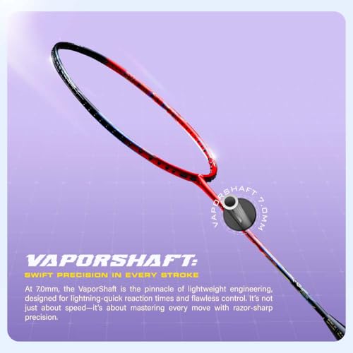 Image of Hundred Power Ray 900 Badminton Racket with Full Cover | 79 Grams | Maximum Tension ≤32 lbs