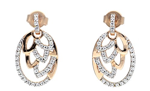 Preisvergleich Produktbild Esprit Nature Glam Ohrringe Silber vergoldet Roségold mit Zirkonia ESER91936A000