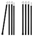 SAN LIKE Tent Poles Aluminum Tent Poles for Tarp 60inch Camping Tarp Poles Adjustable Collapsible Tent Poles for Awnings Canopy Rain Fly Shelter 2 Sets (4 Sections)