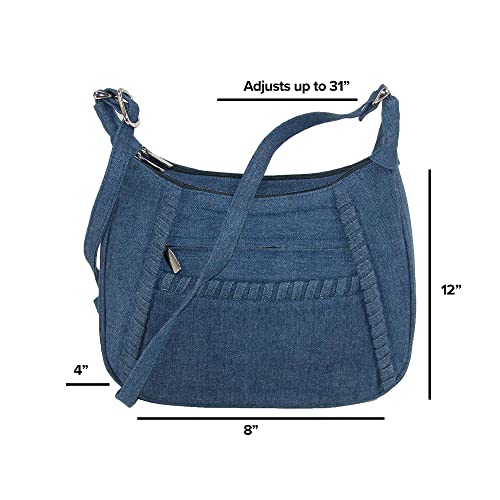 Magnifique Denim Style Shoulder Handbag with Adjustable Strap, Denim4